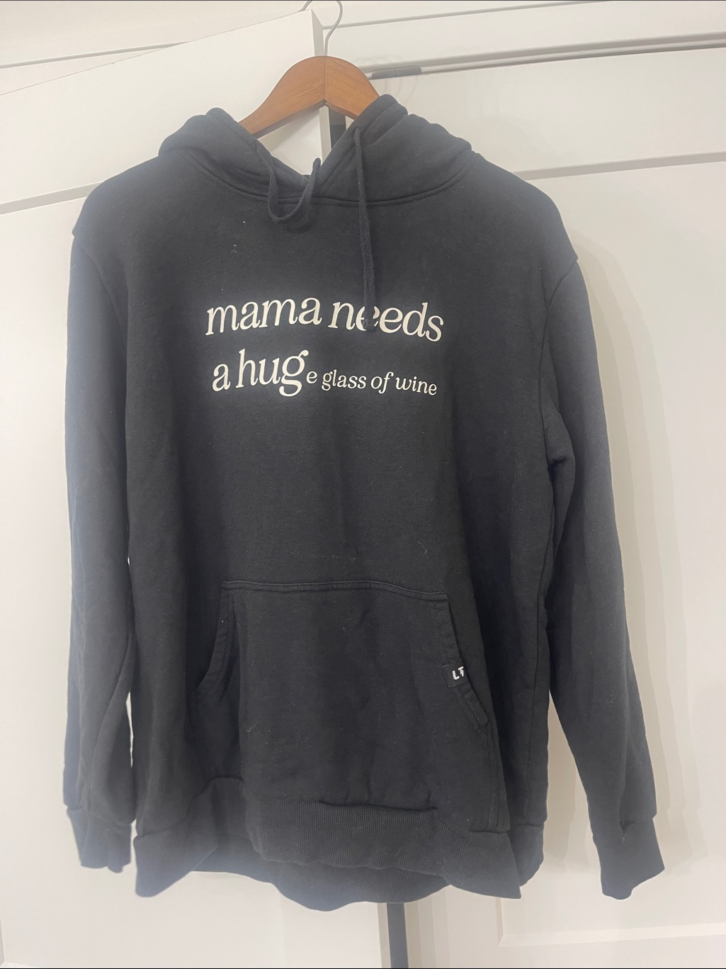 Mama Needs A Hug Black Graphic Hoodie